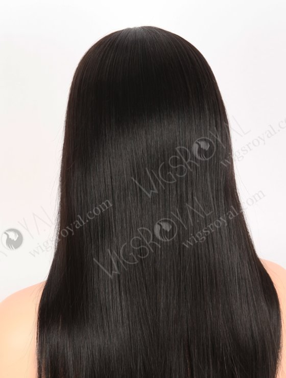 In Stock European Virgin Hair 18" Straight 1B# Color Lace Front Silk Top Glueless Wig GLL-08095-30605