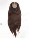 Hidden Crown Silk Base Real Human Hair Toppers for Thinning Hair | In Stock European Virgin Hair 18" Straight 2a# Color 7"×8" Silk Top Open Weft Human Hair Topper-004