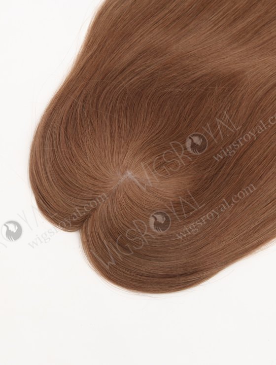 Clip In Brown Hairpieces for Women to Add Volume | In Stock European Virgin Hair 18" Straight 9# Color 7"×8" Silk Top Open Weft Human Hair Topper-003-30659