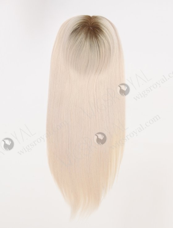 Best Platinum Blonde Rooted Hair Toppers for Fine Hair Topper-005-30675