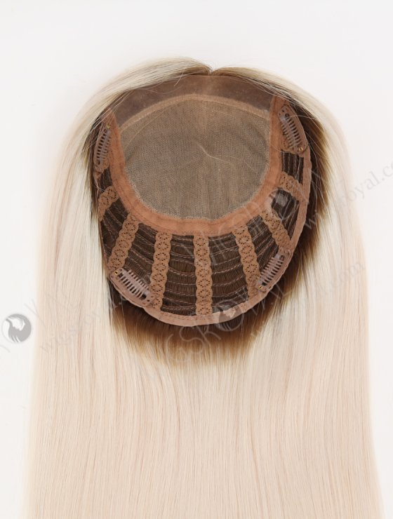 Best Platinum Blonde Rooted Hair Toppers for Fine Hair Topper-005-30678
