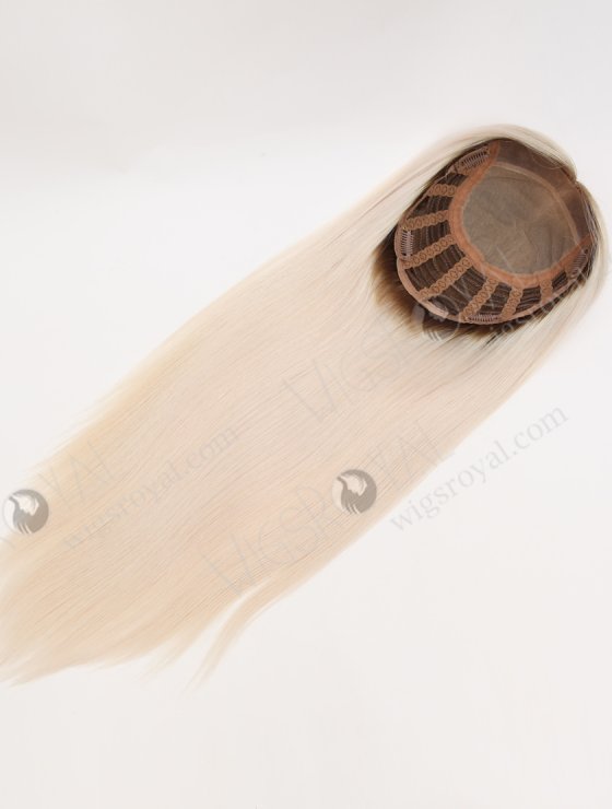 Best Platinum Blonde Rooted Hair Toppers for Fine Hair Topper-005-30680
