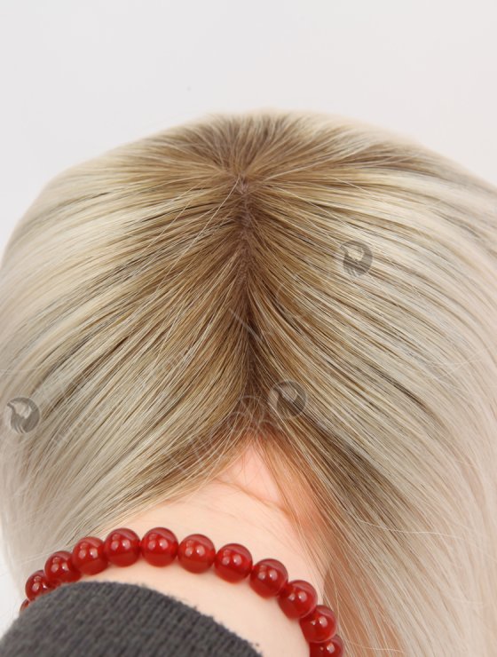 Best Platinum Blonde Rooted Hair Toppers for Fine Hair Topper-005-30681