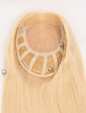 Best Clip On Blonde Hair Pieces for Thinning Hair 18 Inch European Hair Topper-001