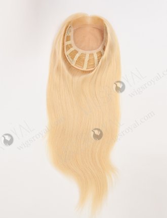 Best Clip On Blonde Hair Pieces for Thinning Hair 18 Inch European Hair Topper-001