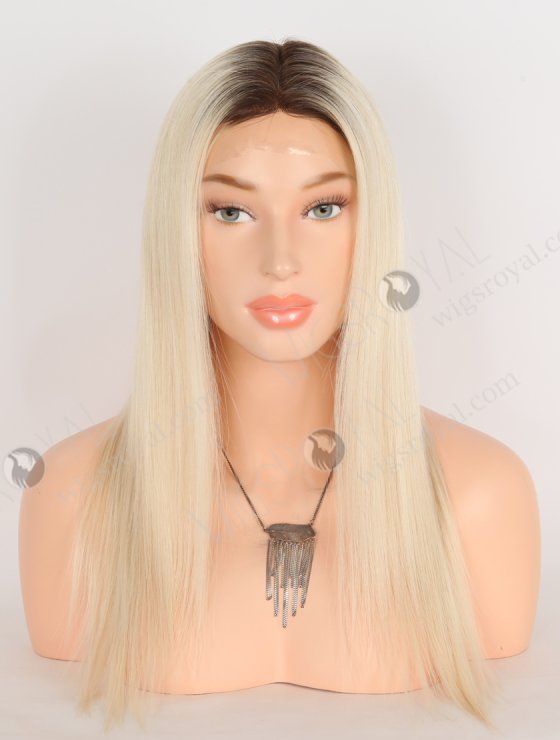 In Stock European Virgin Hair 16" Straight T3/60# Color Silk Top Glueless Wig GRD-08036