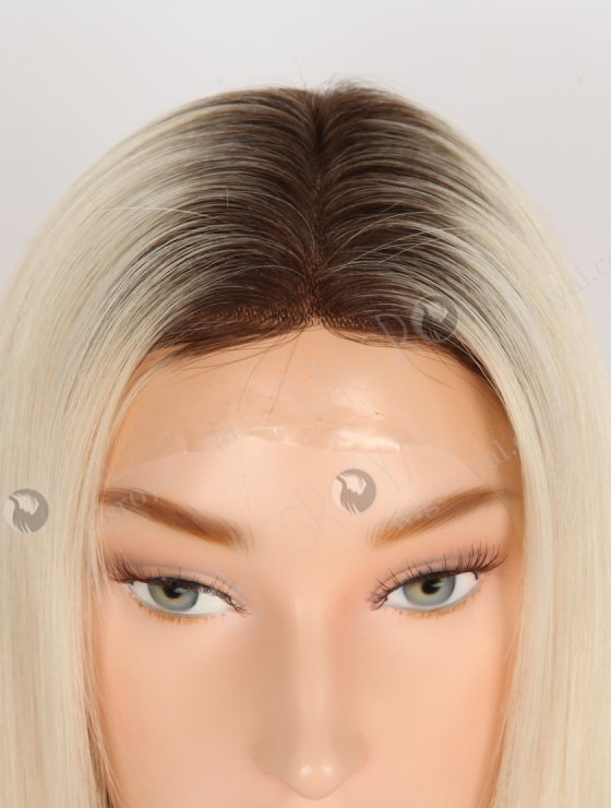 In Stock European Virgin Hair 16" Straight T3/60# Color Silk Top Glueless Wig GRD-08036-30685