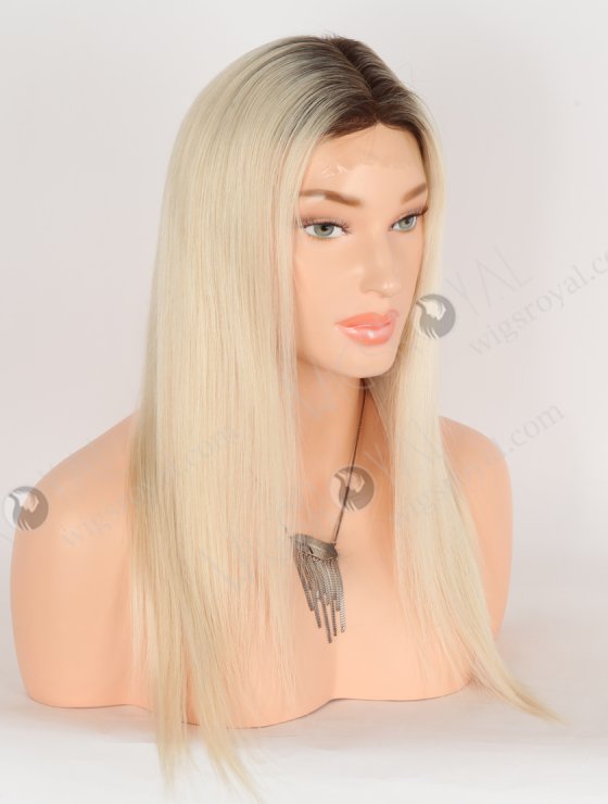 In Stock European Virgin Hair 16" Straight T3/60# Color Silk Top Glueless Wig GRD-08036-30686