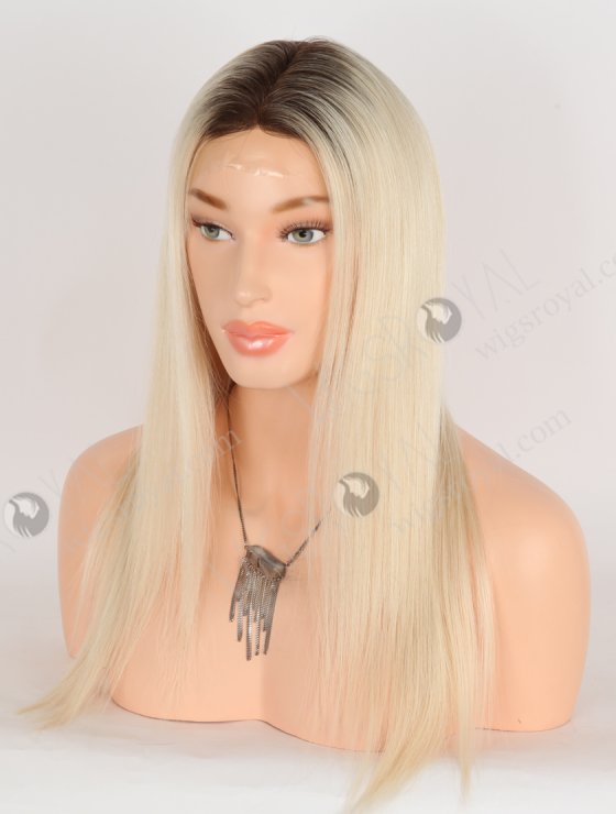 In Stock European Virgin Hair 16" Straight T3/60# Color Silk Top Glueless Wig GRD-08036-30687