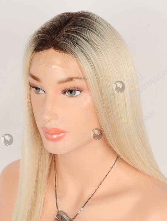 In Stock European Virgin Hair 16" Straight T3/60# Color Silk Top Glueless Wig GRD-08036-30689