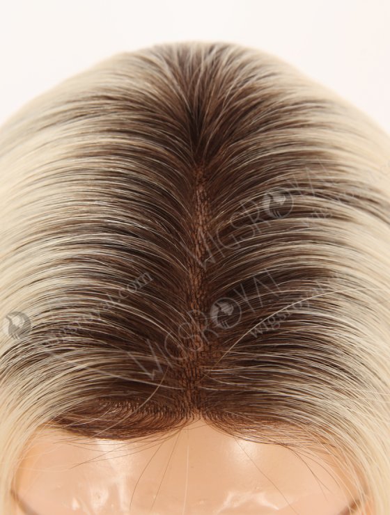 In Stock European Virgin Hair 16" Straight T3/60# Color Silk Top Glueless Wig GRD-08036-30692