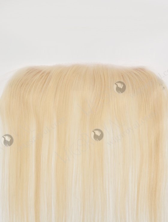 In Stock European Virgin Hair 12" Straight 613# Color Hairline Topper SHT-001-30745