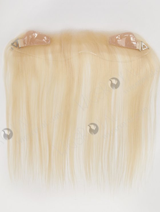 In Stock European Virgin Hair 12" Straight 613# Color Hairline Topper SHT-001-30750