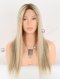 In Stock European Virgin Hair 18" Straight T9/613# With 9# Highlights Color Lace Front Silk Top Glueless Wig GLL-08092