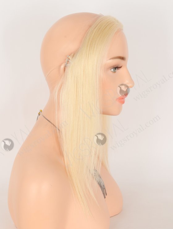 In Stock European Virgin Hair 12" Straight 613# Color Hairline Topper SHT-001-30824