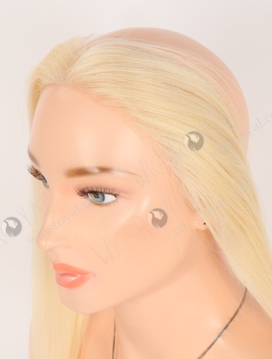 In Stock European Virgin Hair 12" Straight 613# Color Hairline Topper SHT-001-30826