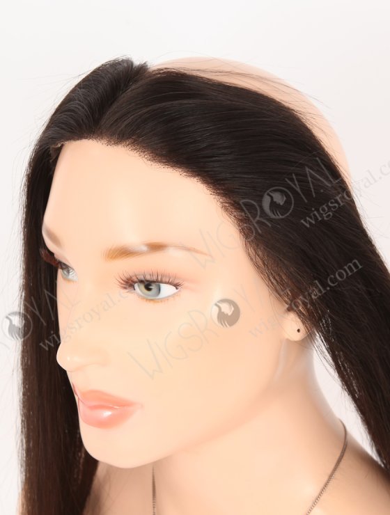 In Stock European Virgin Hair 16" Straight 2# Color Hairline Topper SHT-005-30870