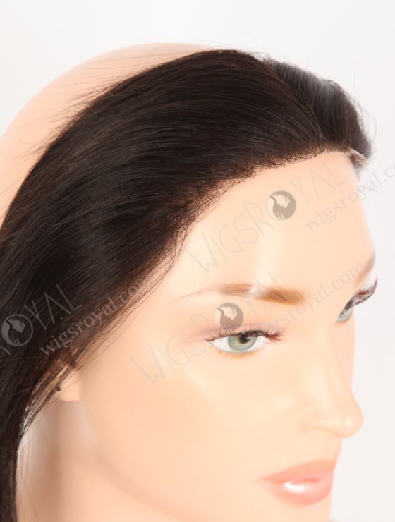 In Stock European Virgin Hair 16" Straight 2# Color Hairline Topper SHT-005-30871