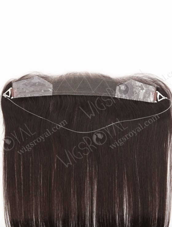 In Stock European Virgin Hair 16" Straight 2# Color Hairline Topper SHT-005-30878