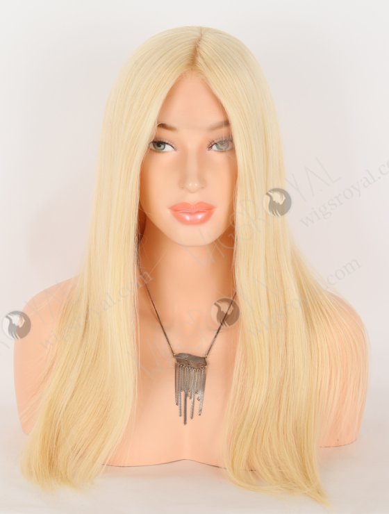 Blonde 613 Best Human Hair Wigs Online | In Stock European Virgin Hair 18" Straight 613# Color Lace Front Silk Top Glueless Wig GLL-08042