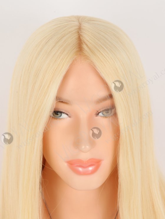 Blonde 613 Best Human Hair Wigs Online | In Stock European Virgin Hair 18" Straight 613# Color Lace Front Silk Top Glueless Wig GLL-08042-30883