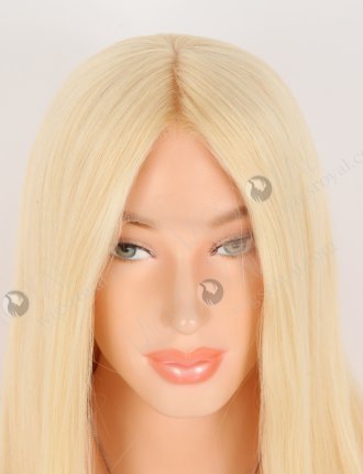 Blonde 613 Best Human Hair Wigs Online | In Stock European Virgin Hair 18" Straight 613# Color Lace Front Silk Top Glueless Wig GLL-08042