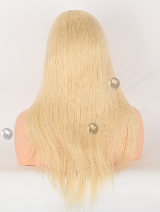 Blonde 613 Best Human Hair Wigs Online | In Stock European Virgin Hair 18" Straight 613# Color Lace Front Silk Top Glueless Wig GLL-08042-30890