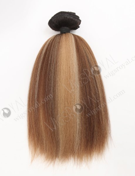 Highlight Bayalage Color Human Hair Italian Yaki Clip In Hair Extensions WR-CW-016