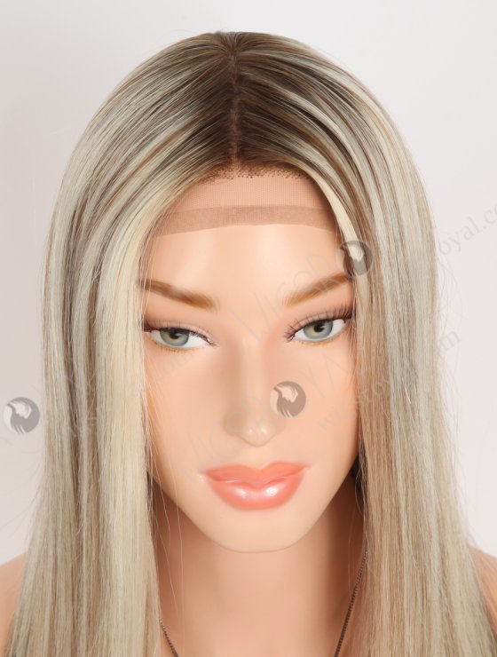 In Stock European Virgin Hair 16" Straight T9/60#/9# Highlights Color Silk Top Gripper Wig GRP-08125-31012