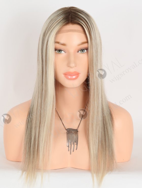 In Stock European Virgin Hair 16" Straight T9/60#/9# Highlights Color Silk Top Gripper Wig GRP-08125-31013