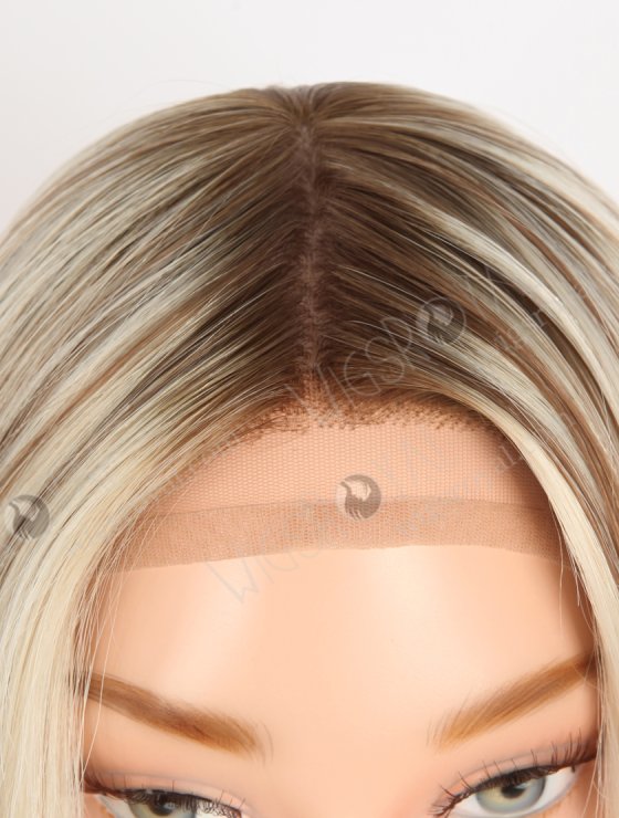 In Stock European Virgin Hair 16" Straight T9/60#/9# Highlights Color Silk Top Gripper Wig GRP-08125-31014