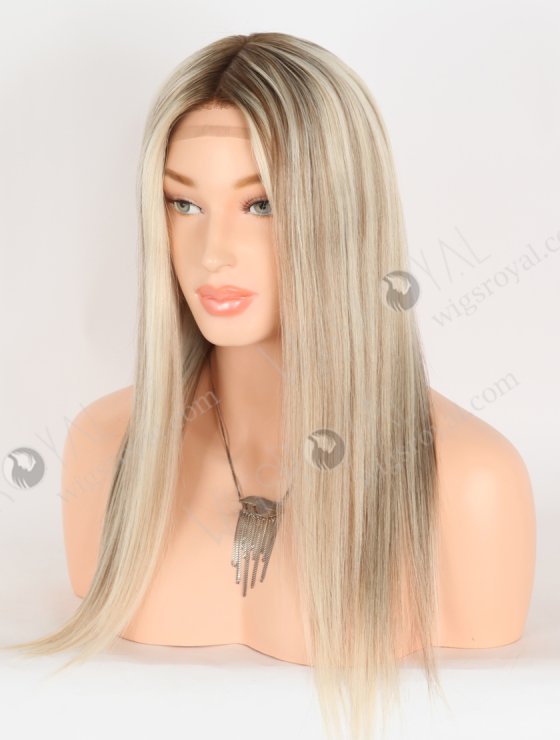 In Stock European Virgin Hair 16" Straight T9/60#/9# Highlights Color Silk Top Gripper Wig GRP-08125-31015