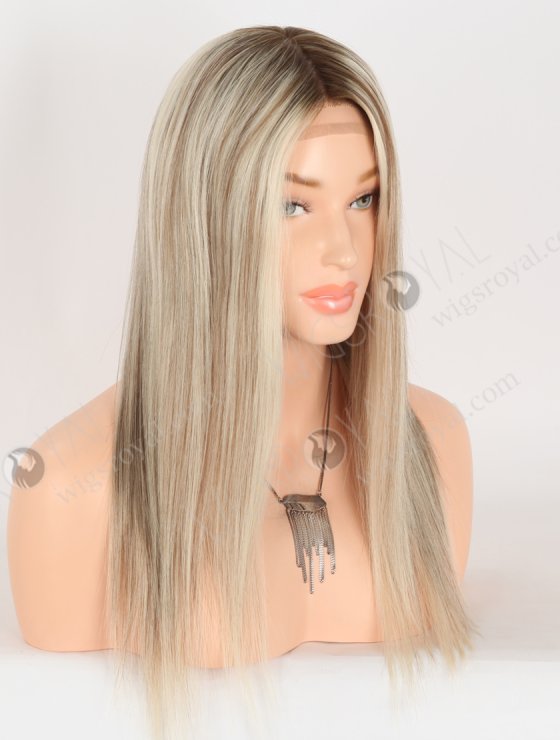 In Stock European Virgin Hair 16" Straight T9/60#/9# Highlights Color Silk Top Gripper Wig GRP-08125-31019