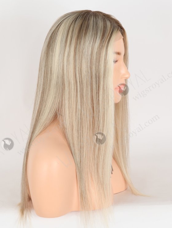 In Stock European Virgin Hair 16" Straight T9/60#/9# Highlights Color Silk Top Gripper Wig GRP-08125-31018
