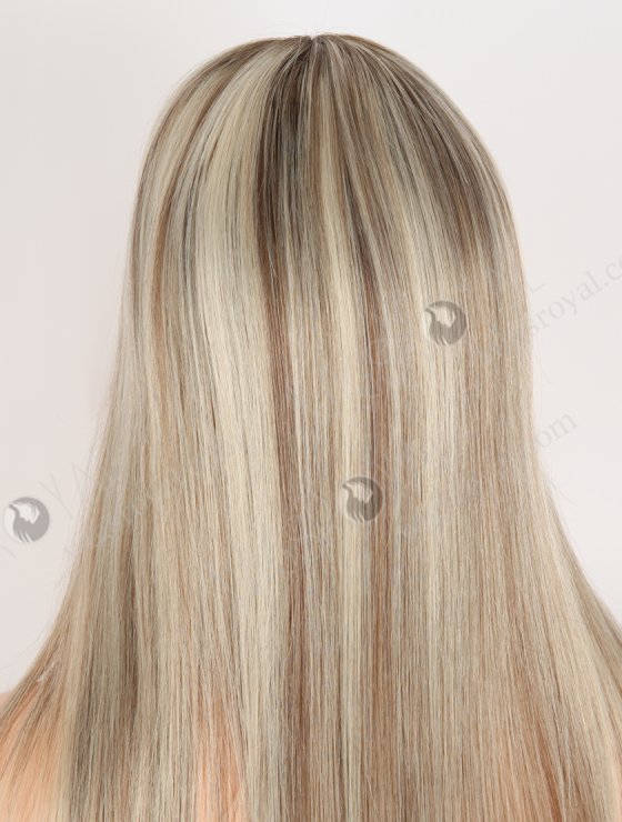 In Stock European Virgin Hair 16" Straight T9/60#/9# Highlights Color Silk Top Gripper Wig GRP-08125-31020