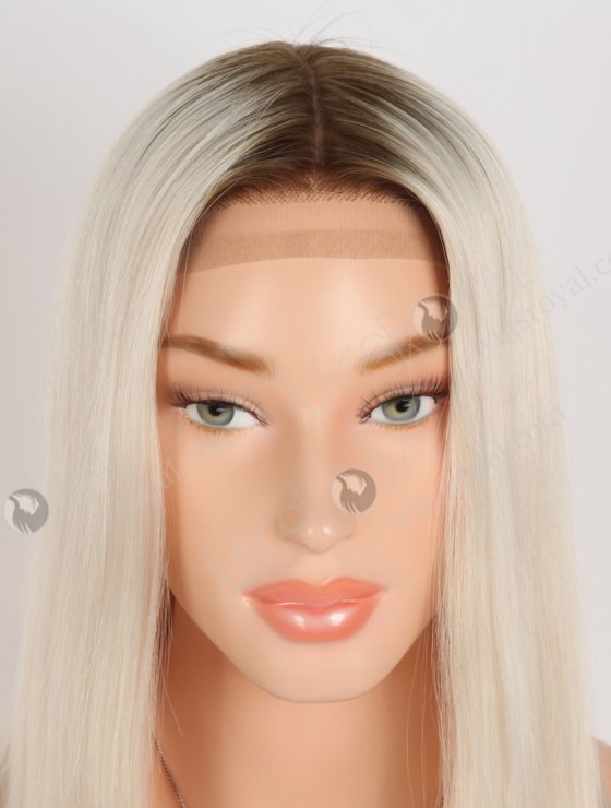 In Stock European Virgin Hair 16" Straight T9/white Color Silk Top Gripper Wig GRP-08123-30999