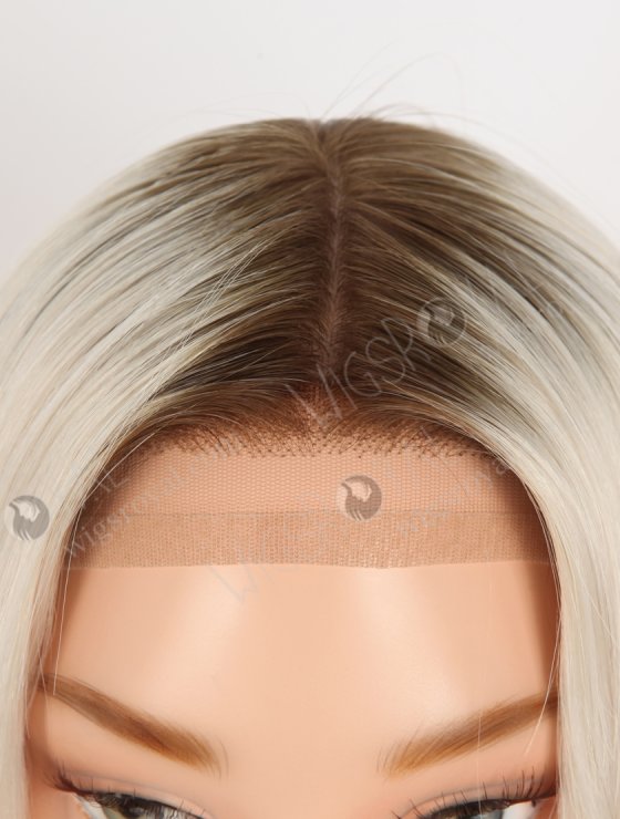 In Stock European Virgin Hair 16" Straight T9/white Color Silk Top Gripper Wig GRP-08123-31001