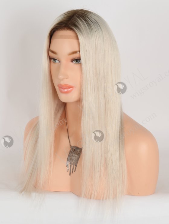 In Stock European Virgin Hair 16" Straight T9/white Color Silk Top Gripper Wig GRP-08123-31002