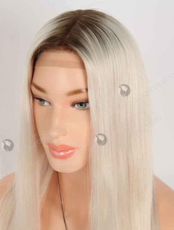 In Stock European Virgin Hair 16" Straight T9/white Color Silk Top Gripper Wig GRP-08123-31003