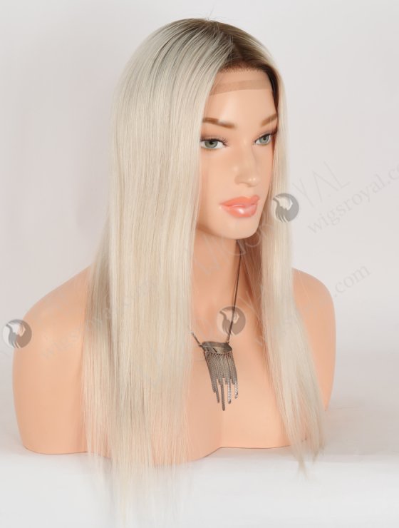 In Stock European Virgin Hair 16" Straight T9/white Color Silk Top Gripper Wig GRP-08123-31004