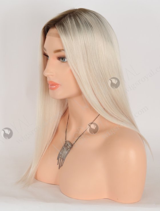 In Stock European Virgin Hair 16" Straight T9/white Color Silk Top Gripper Wig GRP-08123-31007
