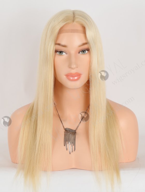 In Stock European Virgin Hair 18" Straight 613# Color Silk Top Gripper Wig GRP-08121-30973