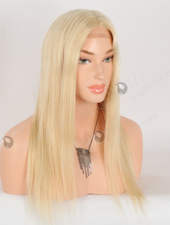 In Stock European Virgin Hair 18" Straight 613# Color Silk Top Gripper Wig GRP-08121-30975