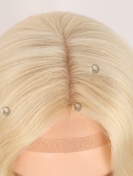 In Stock European Virgin Hair 18" Straight 613# Color Silk Top Gripper Wig GRP-08121-30978