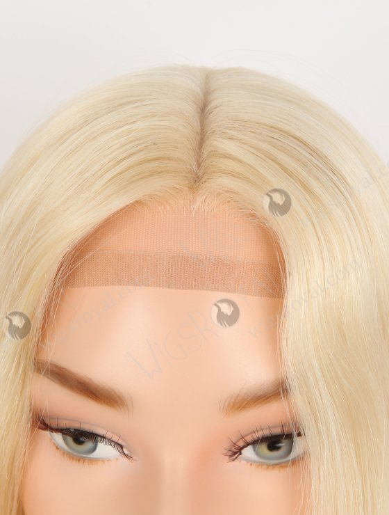 In Stock European Virgin Hair 18" Straight 613# Color Silk Top Gripper Wig GRP-08121-30977