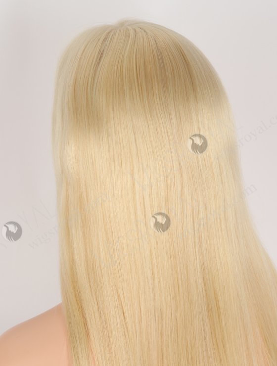 In Stock European Virgin Hair 18" Straight 613# Color Silk Top Gripper Wig GRP-08121-30979