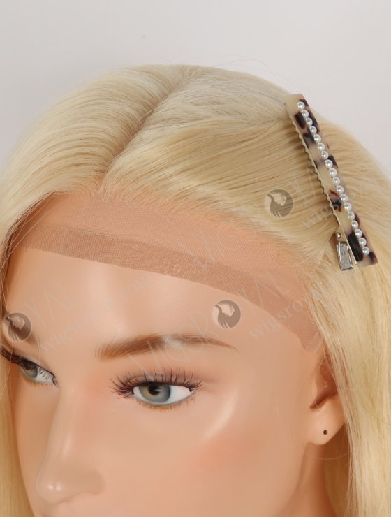 In Stock European Virgin Hair 18" Straight 613# Color Silk Top Gripper Wig GRP-08121-30981