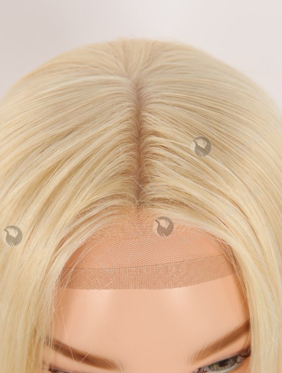 In Stock European Virgin Hair 14" Straight 613# Color Silk Top Gripper Wig GRP-08120-30961