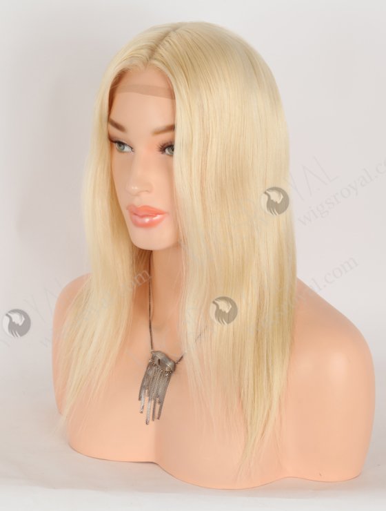In Stock European Virgin Hair 14" Straight 613# Color Silk Top Gripper Wig GRP-08120-30962