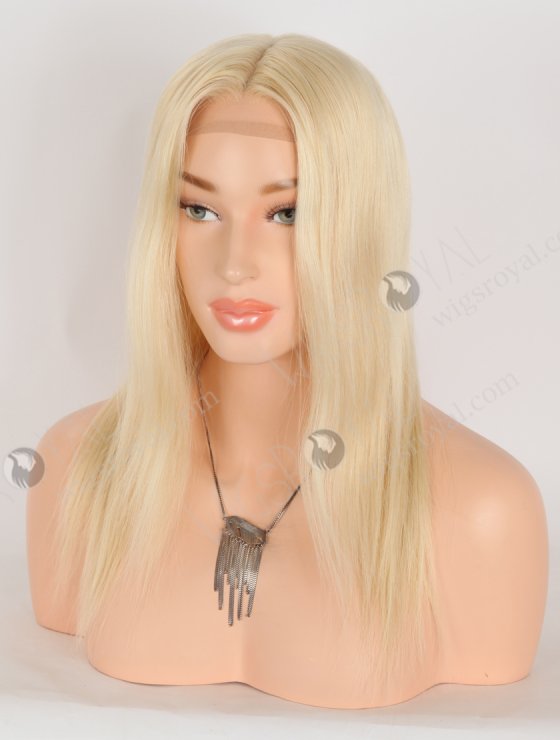 In Stock European Virgin Hair 14" Straight 613# Color Silk Top Gripper Wig GRP-08120-30964